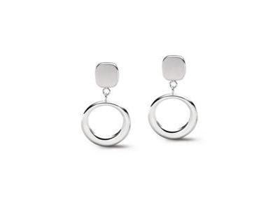 Boucles d’Oreilles Pendantes Boccia en Titane Poli - 05105 01 - Réf. 05105 01