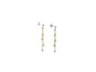 Boucles d’Oreilles Pendantes Valenzi Argent Bicolores - FA1835-OR RH+YEL - Réf. FA1835-OR RH+YEL