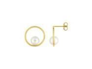 Boucles d'Oreilles Perle d'Eau Douce Or Jaune 750 - 2.7079.P0 - Réf. 2.7079.P0