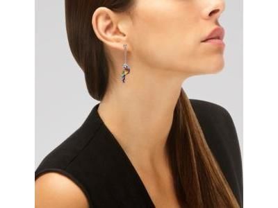 Boucles d'Oreilles Perroquet Lovebird Argent Una Storia - BO212 - Réf. BO212