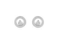 Boucles d'Oreilles Rondes Or Gris 750 Diamants - RC254GB4 - Réf. RC254GB4