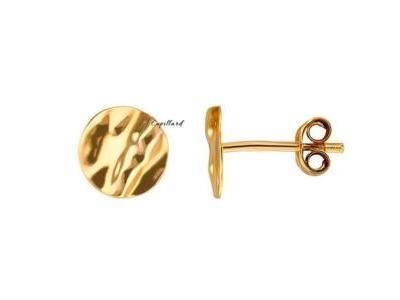 Boucles d'Oreilles Ronds Froissés Or Jaune 375 Scarlett Ballet BE1180CNJ00 - Réf. BE1180CNJ00