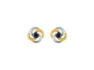Boucles d'Oreilles Saphir Or 750 Bicolore - 28SA716BS - Réf. 28SA716BS