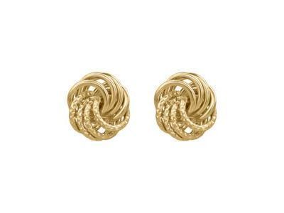 Boucles d'Oreilles Spirale Or Jaune 750/1000 - C61824 - Réf. C61824