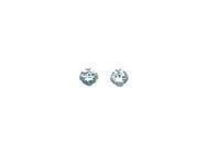 Boucles d'Oreilles Topaze 2,5 mm Or Gris 18 Carats - 8035.25GT - Réf. 8035.25GT