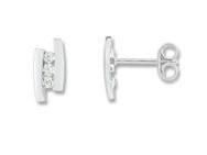 Boucles d'Oreilles Trilogie Diamant Or Gris 375 - 2ZA498GB4 - Réf. 2ZA498GB4
