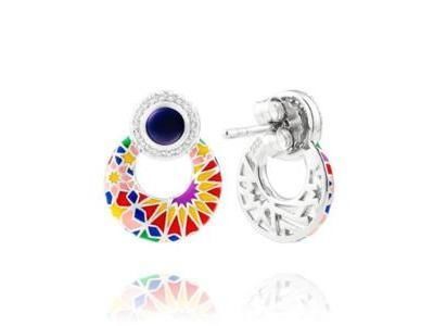Boucles d’Oreilles Una Storia Sevilla Argent 925 Rhodié Zirconium - BO234 - Réf. BO234