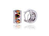 Boucles d'oreilles Una Storia Siena Clip Argent Laque Zircon BO12193 - Réf. BO12193