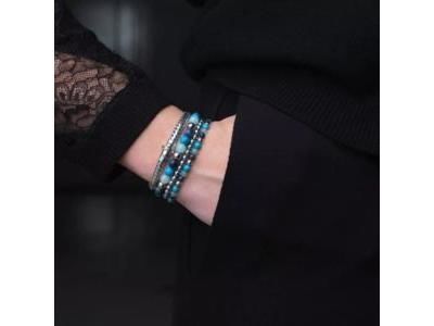 Bracelet Apollo Small Argent Rebel Et Rose - RR-BR028-S - Réf. RR-BR028-S