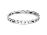 Bracelet Argent Rebel & Rose Maille Serpent - RR-BR026-S - Réf. RR-BR026-S