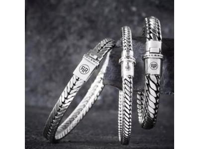 Bracelet Argent Rebel & Rose Maille Serpent - RR-BR026-S - Réf. RR-BR026-S