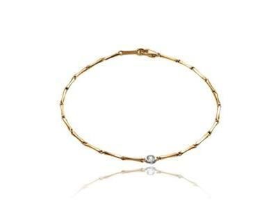 Bracelet Bamboo Diamond Or Rose 750 Diamant Chimento - Réf. 1B00660B16185