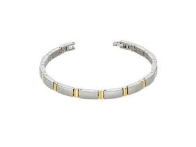 Bracelet Boccia Mixte Titane et Plaqué-Or 0371-02 - Réf. 0371 02