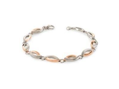 Bracelet Boccia Titane Femme Plaqué Or Rose 03001-03 - Réf. 03001 03