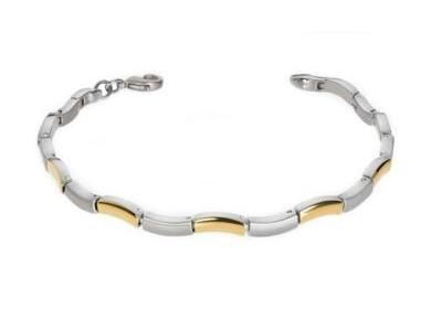 Bracelet Boccia Titane Vague Bicolore 0370-02 - Réf. 0370 02