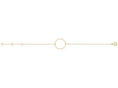 Bracelet cercle 17 mm or jaune 750/1000 C28615 - Réf. C28615
