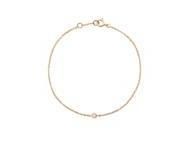 Bracelet Clozeau Or Rose 750 Diamant Serti Clos- C3J127RDI - Réf. C3J127RDI