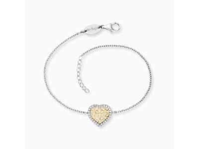 Bracelet Cœur Fleur De Vie Argent Zircon ERB-HEARTLIFL-ZI-G - Réf. ERB-HEARTLIFL-ZI-G
