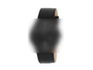 Bracelet cuir noir sans boucle ni vis pour montre Boccia 3559 03 - Réf. FBOCCIA