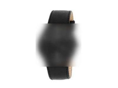 Bracelet cuir noir sans boucle ni vis pour montre Boccia 3559 03 - Réf. FBOCCIA