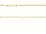 Bracelet Identité Bébé Or Jaune 375 Maille Gourmette - 630021.2 - Réf. 630021.2