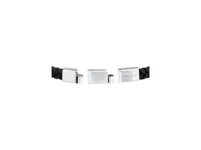 Bracelet Maserati en Acier Et Cuir Recyclé, Trident Rose - JM424AVE26 - Réf. JM424AVE26 