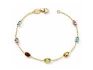 Bracelet Pierres Fines Multicolores Or Jaune 750 - 11756 - Réf. 11756