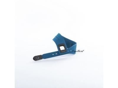 Bracelet Silicone Bleu Fermoir En Acier Noir - Réf. BNAN