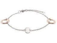 Bracelet Titane Anneaux Plaqué-Or Rose Boccia 03030-02 - Réf. 03030 02