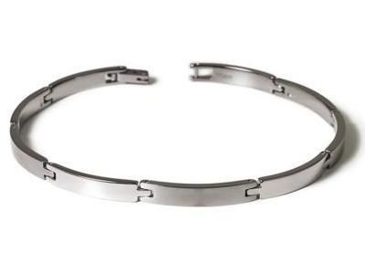 Bracelet Titane Boccia Mat Et Poli Mixte 0319-03 - Réf. 0319 03