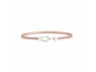 Bracelet Tressé Valenzi Argent 925 Plaqué Or Rose - TRBABYHOOKPW - Réf. TRBABYHOOKPW