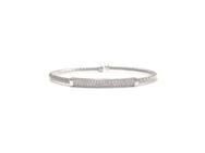 Bracelet Valenzi Tressé Argent 925 Barrette Zirconium - TR3955W - Réf. TR3955W
