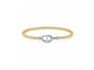 Bracelet Valenzi Tressé Argent 925 Doré - BR3001YW - Réf. BR3001YW