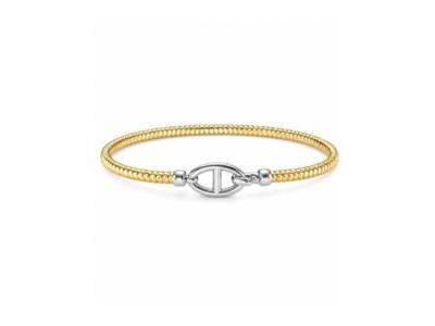 Bracelet Valenzi Tressé Argent 925 Doré - BR3001YW - Réf. BR3001YW