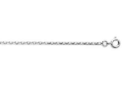 Chaine Argent 925 Rhodié Forçat 1.6 mm - 301201C - Réf. 301201C
