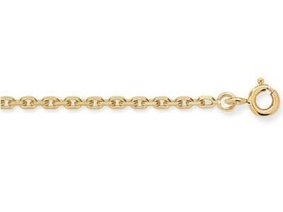 Chaîne Forçat Massive Or Jaune 750 - 2,40 mm - F80 - Réf. F80