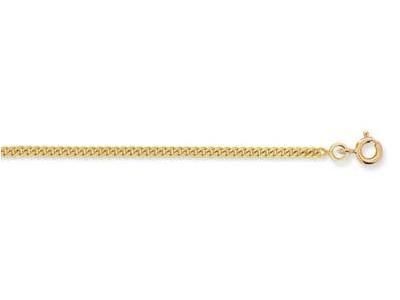 Chaine Gourmette Or Jaune 750 - 2,10 mm - G60 - Réf. G60