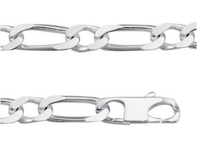 Chaîne Homme Argent 925 Figaro Alterné 1/1 - 8MM AC1180 - Réf. AC1180