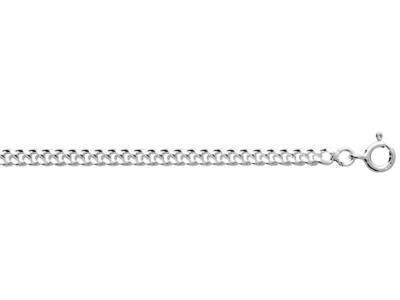 Chaîne Homme Maille Gourmette Argent Rhodié 2.90 mm -301196C - Réf. 301196C