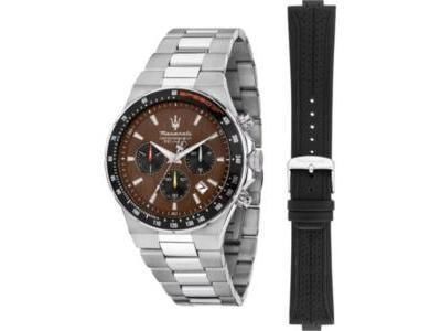 Coffret Montre Homme Maserati Speed SFIDA + Bracelet Cuir - R8873640026 - Réf. R8873640026