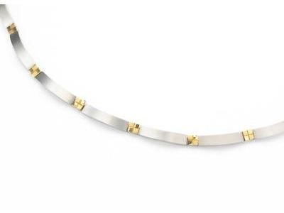 Collier Boccia Mixte Titane Plaqué Or Anti Allergie 0831.02 - Réf. 0831 02