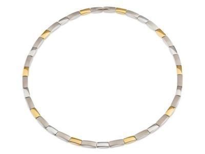 Collier Boccia Titane Bicolore Mat Et Poli 08043-02 - Réf. 08043 02