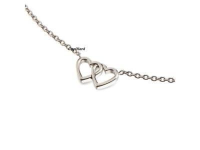 Collier Boccia Titane Coeurs Entrelacés - 08023-01 - Réf. 08023 01