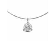 Collier Diamant 3 Griffes 0.40 Carat H-SI Or Gris 750/1000 - AHND2226.40G DP OG - Réf. AHND2226.40G DP OG