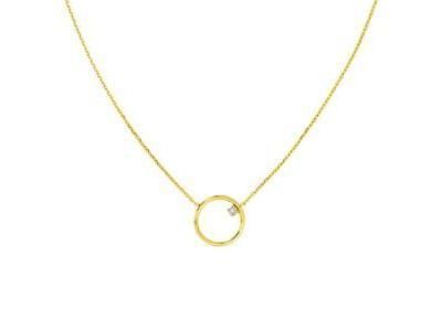 Collier Diamant Cercle Or Jaune 375 Ballet BN2147CNJ - Réf. BN2147CNJ45