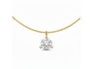 Collier Diamant Naturel 0.10 Carat HSI Or Jaune 750 - AHND2226.10J - Réf. AHND2226.10J DP OJ