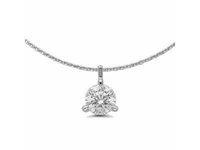 Collier Diamant Naturel 0.30 Carat H-SI Or Gris 750/1000 - AHND2226.30G DP OG - Réf. AHND2226.30G DP OG