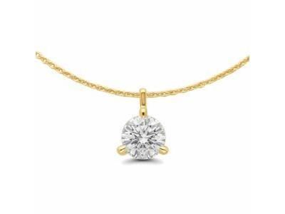 Collier Diamant Naturel 0.30 Carat H-SI Or Jaune 750/1000 - AHND2226.30G DP OJ - Réf. AHND2226.30G DP OJ