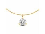 Collier Diamant Naturel 0.30 Carat H-SI Or Jaune 750 - AHND2226.30G DP OJ - Réf. AHND2226.30G DP OJ