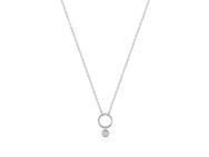 Collier Diamant Naturel Serti Clos Or Gris 750/1000 - 3.7316.31 - Réf. 3.7316.31